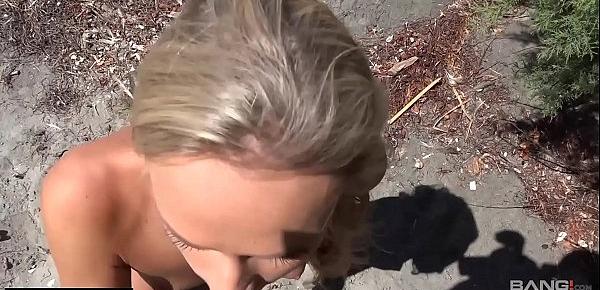  BANG Real Teens - BJ at the beach POV
